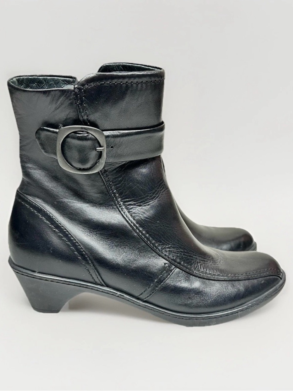 Dansko Mid Calf Leather Heeled Zip-up Boot Size EU 38 - US 7.5/8.0
